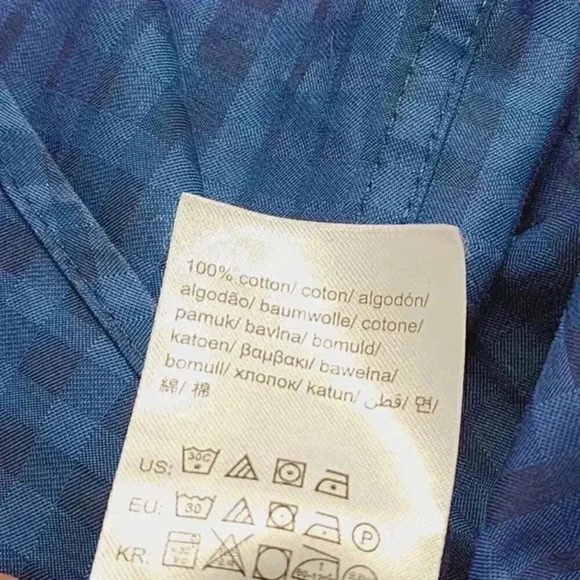 Calvin Klein Slim fit Men's XL Button down Long sleeve Dress shirt Patterned 562 - Picture 6 of 7